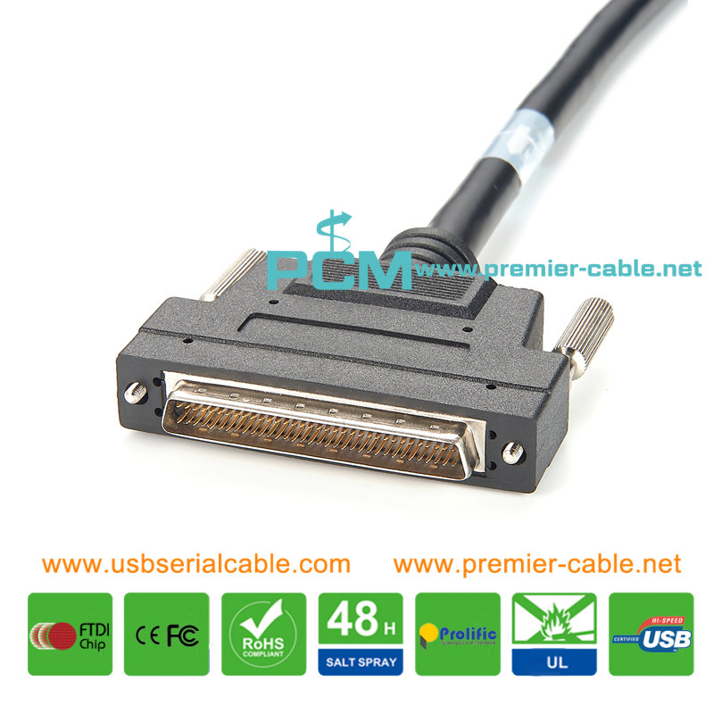 HPDB68 SCIS 68 Pin Male VHDCI External Cable_www.premier-cable.com